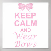 Houd kalm en Draag het Poster van Bogen (Voorkant)