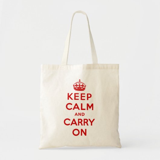 houd kalm en draag Origineel Tote Bag (Voorkant)