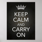Houd kalm en draag zwart af poster (Voorkant)