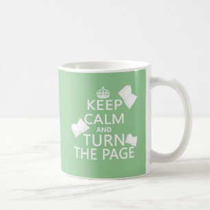 Houd kalm en draai de Pagina Koffiemok