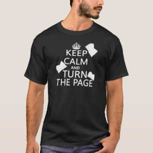 Houd kalm en draai de Pagina T-shirt