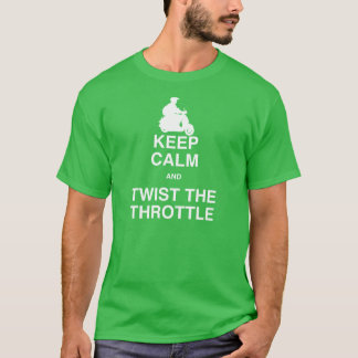 Houd kalm en draai de schroef rond - scooter/brome t-shirt