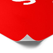 Houd kalm en draaibaar op afdruk of poster (Hoek)