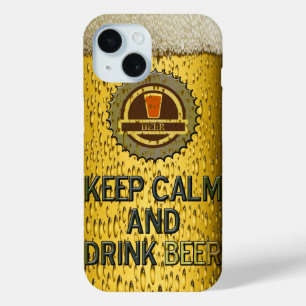 Houd kalm en drink bier iPhone 6 hoesje