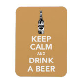 Houd kalm en drink een bierfotomagneet magneet (Verticaal)