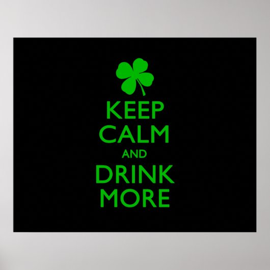 Houd kalm en Drink meer Poster (Voorkant)