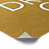 Houd kalm en Drink op Poster (Hoek)