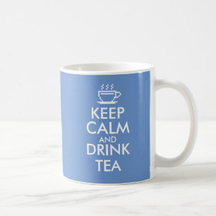 Houd kalm en drink thee mok Aangepaste kleur
