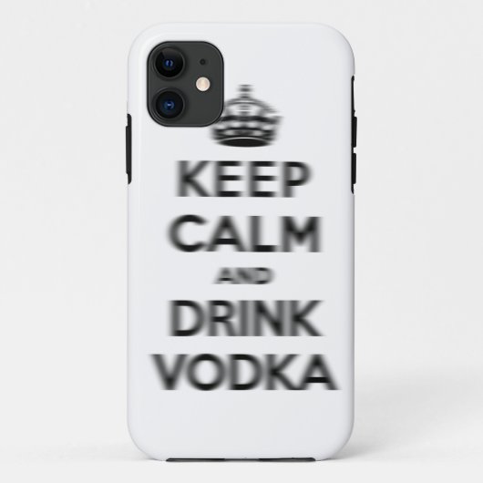 Houd kalm en drink wodka Case-Mate iPhone case (Achterkant)