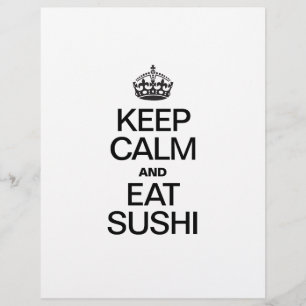 HOUD KALM EN EAT SUSHI FLYER
