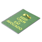 Houd kalm en eet Avocado Notitieboek (Linkerzijde)
