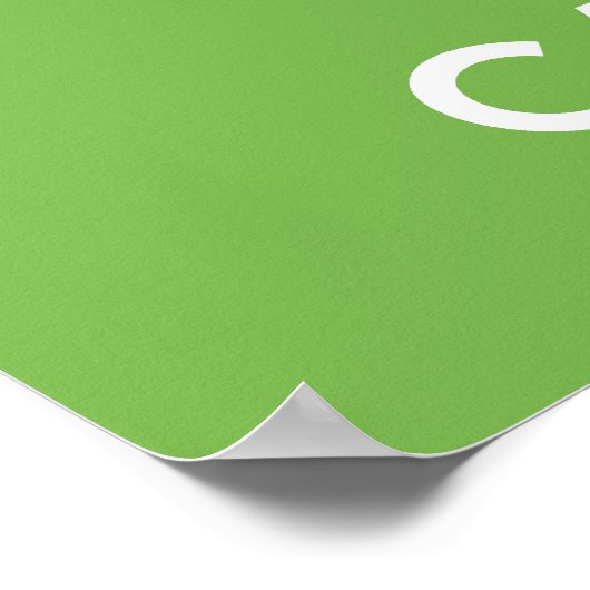 Houd kalm en eet de Poster van het Snoep Druk (Hoek)