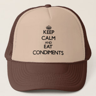 Houd kalm en eet Voorwaarden Trucker Pet
