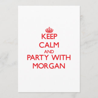 Houd kalm en feest met Morgan Kaart