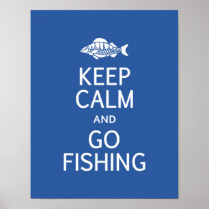 Houd kalm en ga Gevist poster