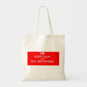 Houd Kalm en ga overal Canvas tas