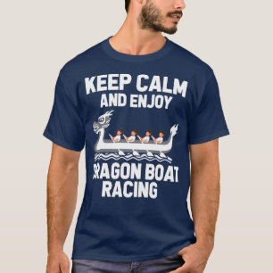 Houd kalm en geniet van het gebruik van een draken t-shirt