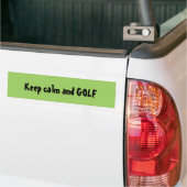 Houd kalm en GOLF Citaat Bumpersticker (Op Truck)