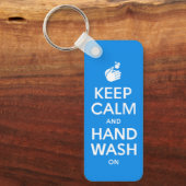 Houd kalm en handwas aan - wasmiddelgriep sleutelhanger (Voorkant)