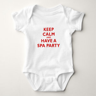 Houd kalm en heb een SPA Partij Romper