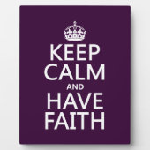 Houd kalm en heb het Vertrouwen (klantgerichte kle Fotoplaat (Voorkant)