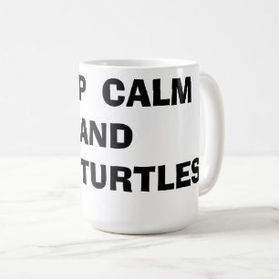 Houd kalm en hou van schildpadden koffiemok