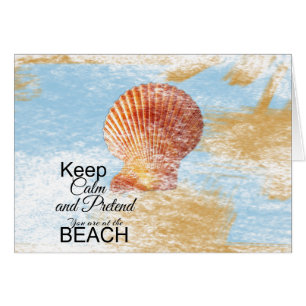 Houd kalm en houd je voor. Je bent bij het strand