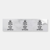 Houd kalm en houd Spread tegen Bumpersticker (Voorkant)