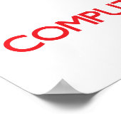 Houd kalm en houd van Computerprogrammering Poster (Hoek)