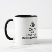 Houd kalm en houd van uw endocrinoloog mok (Links)