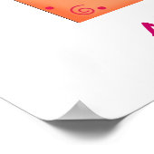 Houd kalm en kantelbaar Applique Blok Poster (Hoek)