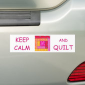 Houd kalm- en kantelkleurig blok voor logcabine bumpersticker (Op auto)