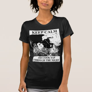 Houd kalm en koken 's nachts. t-shirt