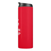 Houd kalm en koop op de dip thermosbeker (Geroteerd rechts)