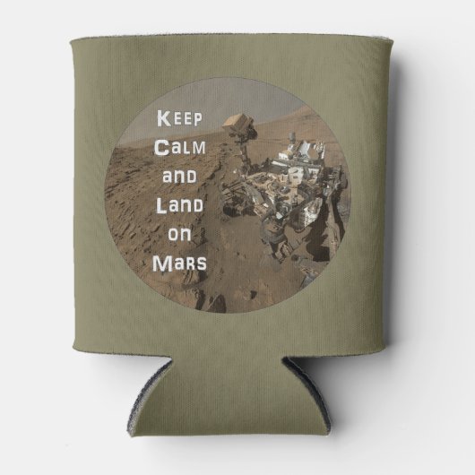 Houd Kalm en Land op Mars Koelbox Blikjeskoeler (Voorkant)