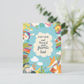 Houd kalm en lees Briefkaart (Staand voorkant)