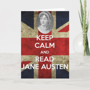 Houd Kalm en lees Jane Austen Kaart