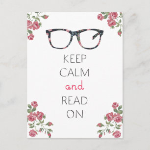 Houd kalm en lees verder briefkaart