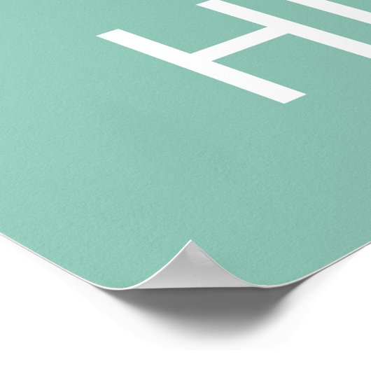 Houd kalm- en liefdeshippos afdrukken Hippopotamus Poster (Hoek)