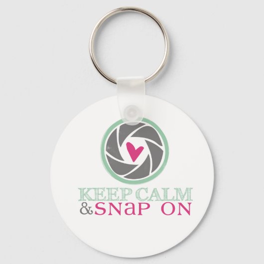 Houd kalm en magnetisch op Sleutelhanger (Voorkant)