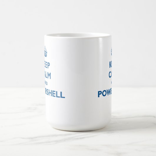Houd kalm en Mok PowerShell (Center)