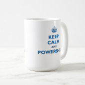 Houd kalm en Mok PowerShell (Voorkant rechts)