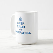 Houd kalm en Mok PowerShell (Voorkant links)