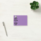 Houd kalm en Moo On - Funny Quote Post-it® Notes (Kantoor)