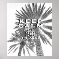 Houd kalm en ontspan onder het Palms Tropische Cit