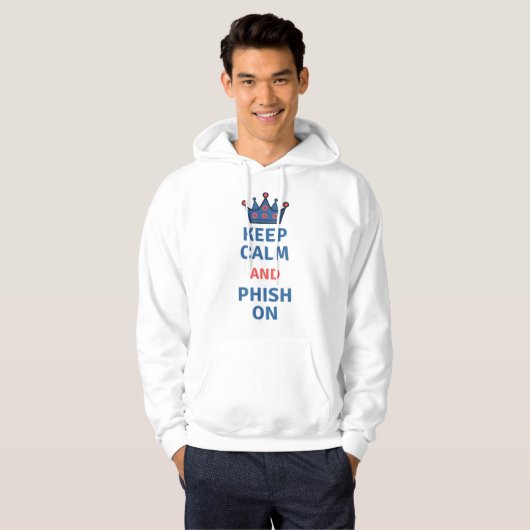 Houd kalm en phish op T-shirt TShirt (Voorkant volledig)