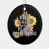 Houd Kalm en Plant Iets - Tuinman Keramisch Ornament (Links)