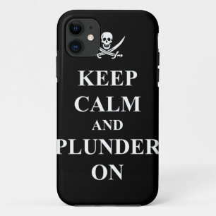Houd kalm en plunderen iPhone 11 hoesje