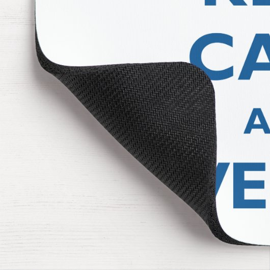 Houd kalm en PowerShell Mousepad Muismat (Hoek)