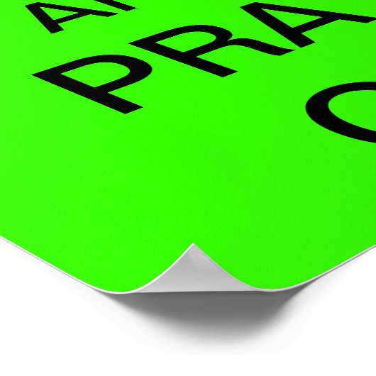 Houd kalm en PRAY aan Poster (Hoek)